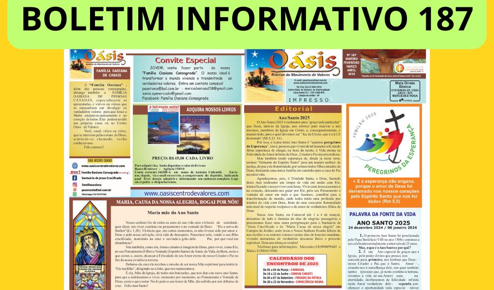 BOLETIM INFORMATIVO 187